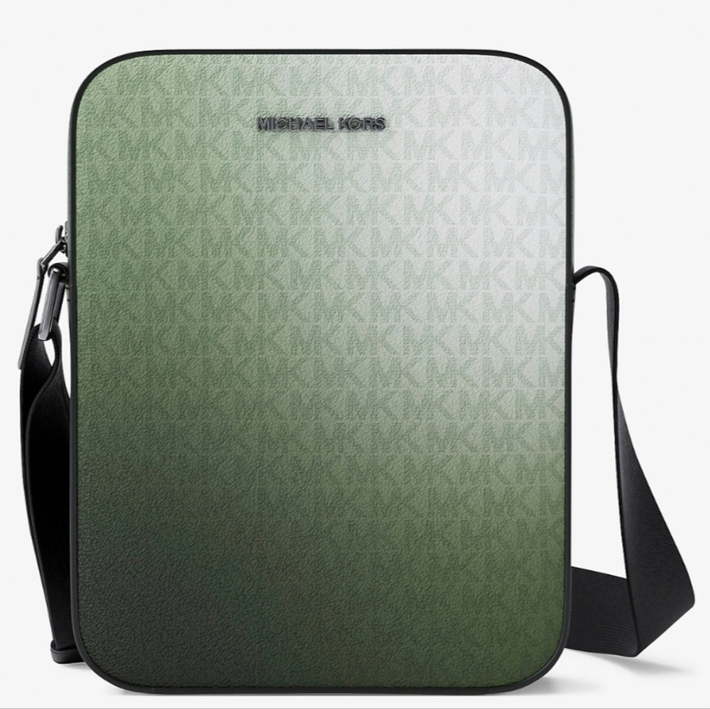 Michael Kors Men's Green Ombre Messenger Bag